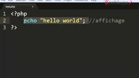 Les commentaires en php
