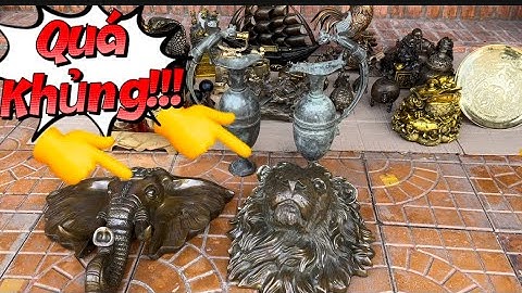 Đầu voi bằng đồng _ Đầu Sư Tử Bằng Đồng #đồcổcầnthơ #đồcổ 