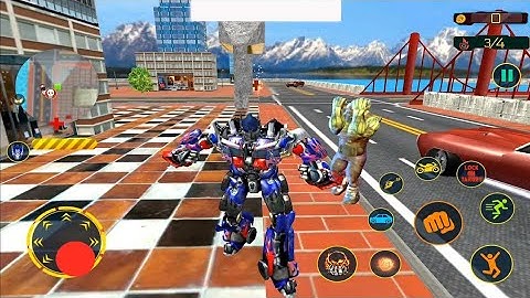 Robot Justice War: Car Jet Transform Game 2023 - Android Gameplay Jk GAMlNG Robot Transform war