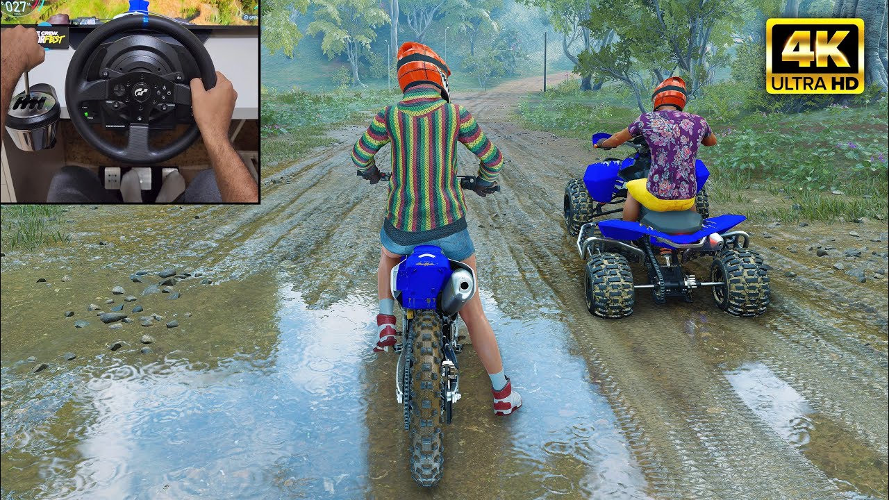 Yamaha YZ450F & KTM 525XC ATV | The Crew Motorfest Online | Thrustmaster T300RS gameplay