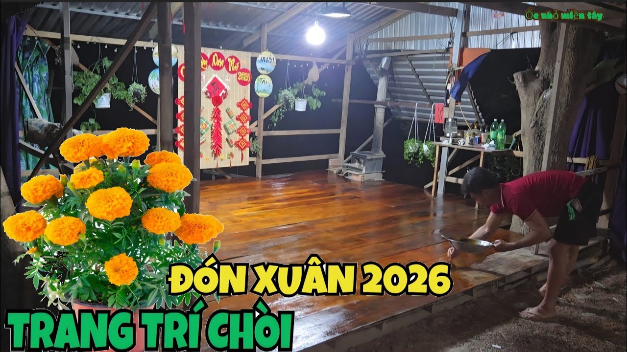 Ngày 27 Tết_Ốc Nhỏ Miền Tây Trang Trí Chòi Chuẩn Bị Đón Xuân Sang...| ONMT 
