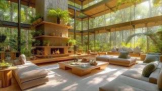 Tranquil Jazz Escape - Tropical Cabin Vibes with Soothing Jazz Music for Studying and Relaxation 🎵