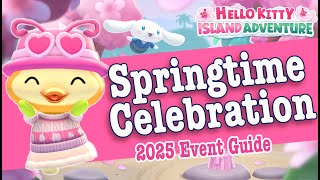 NEW 2025 Springtime Celebration Event Guide - Hello Kitty Island Adventure