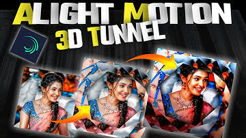 Alight Motion || Alight Motion 3D Tunnel Transition tutorial