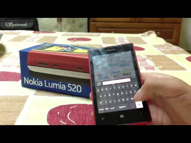 Nokia lumia 520 unboxing and hands on