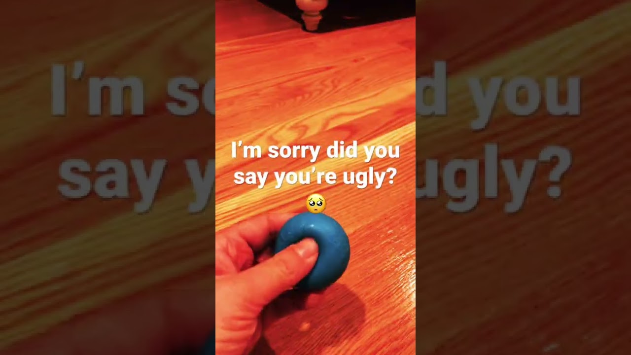 Did you just say your ugly? 🥺