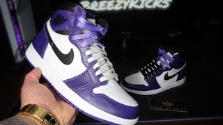 court purple 1s with purple laces