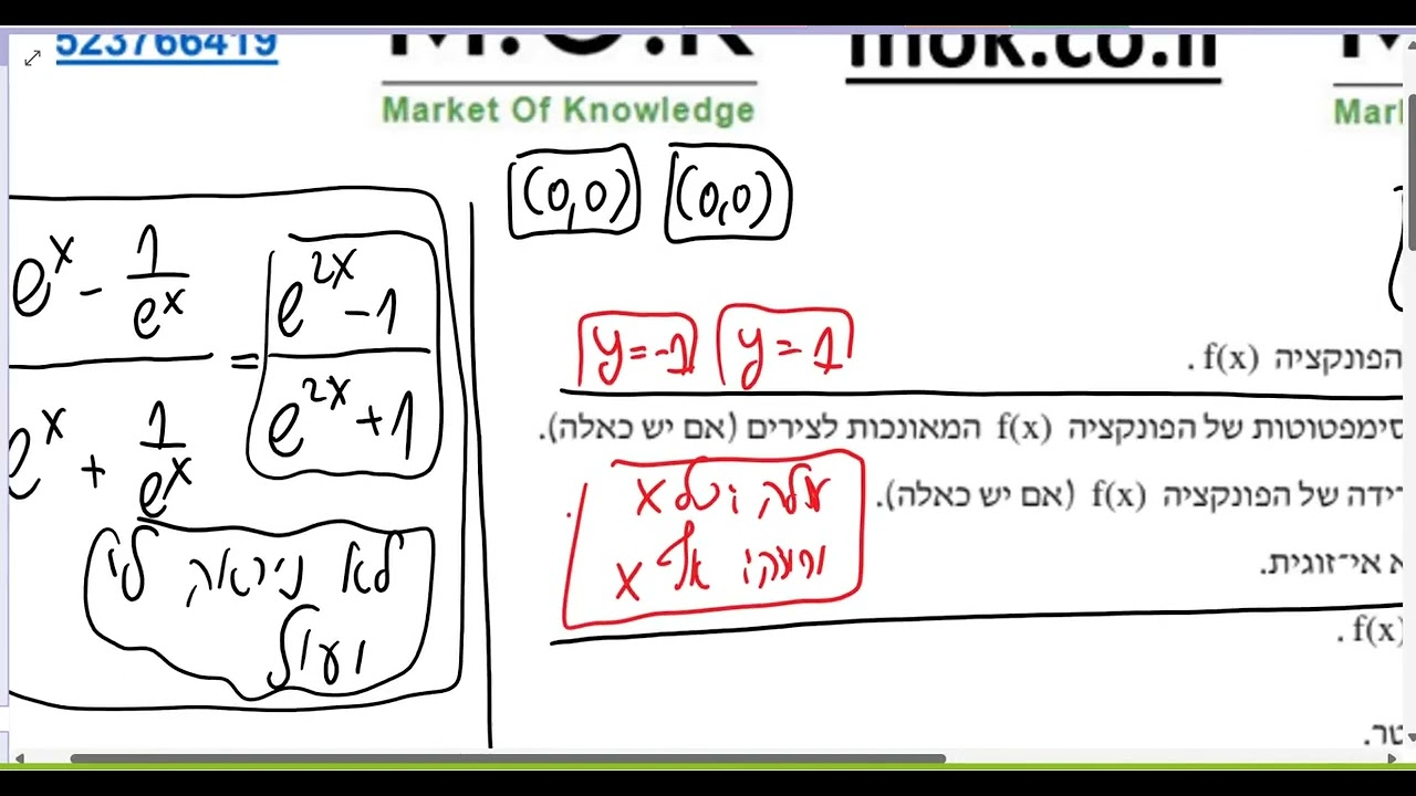 קיץ 2021 582 מועד מיוחד שאלה 4 פתרון מלא ארז כהן MOK