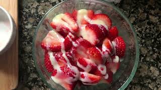 Strawberry Bingsu | Shaved Ice Dessert | Watermelon and Blueberry