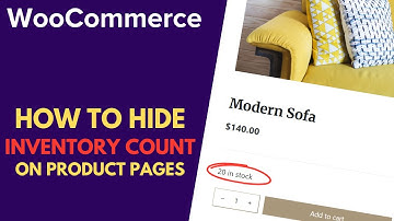 WooCommerce: Hide Stock Display (Inventory Count) on Product Pages | WordPress Tutorial