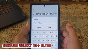 How to rename a paired Bluetooth device on Samsung Galaxy S24 Ultra