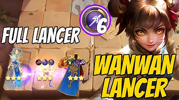 3 STAR WANWAN FULL LANCER | YUKI SKILL 3 !!  MLBB MAGIC CHESS