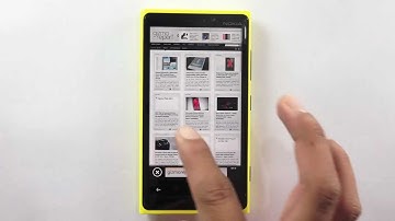 Browse Faster with Favorite Sites on IE 10 Nokia Lumia 920 WP8 Smart Phone