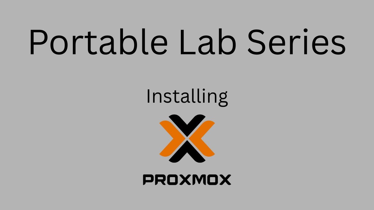 Установка портативной лаборатории Proxmox