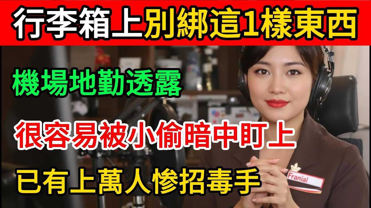 機場地勤透露！行李箱上千萬別綁這「1樣東西」，看似方便，其實是偷竊暗號！已有上萬人中招！