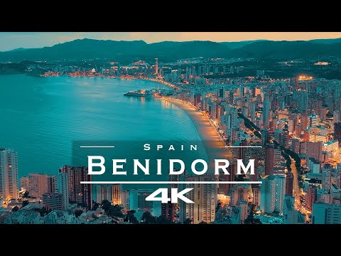 Benidorm - Costa Blanca, Spain 🇪🇸 - by drone [4K]