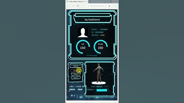 Unity 3D || UI - My Dashboard (with minimal animation)
