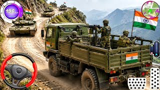 Gioco di guida di camion dell'esercito indiano, nuovo simulatore di trasporto con camion dell'ese... screenshot 4