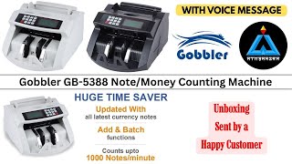 Gobbler GB-5388 Money Counting Machine💸with Voice Alerts |🔥Unboxing by Happy Customer