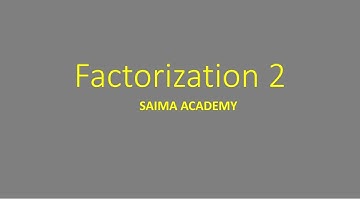 Factorization 2, in Urdu / Hindi