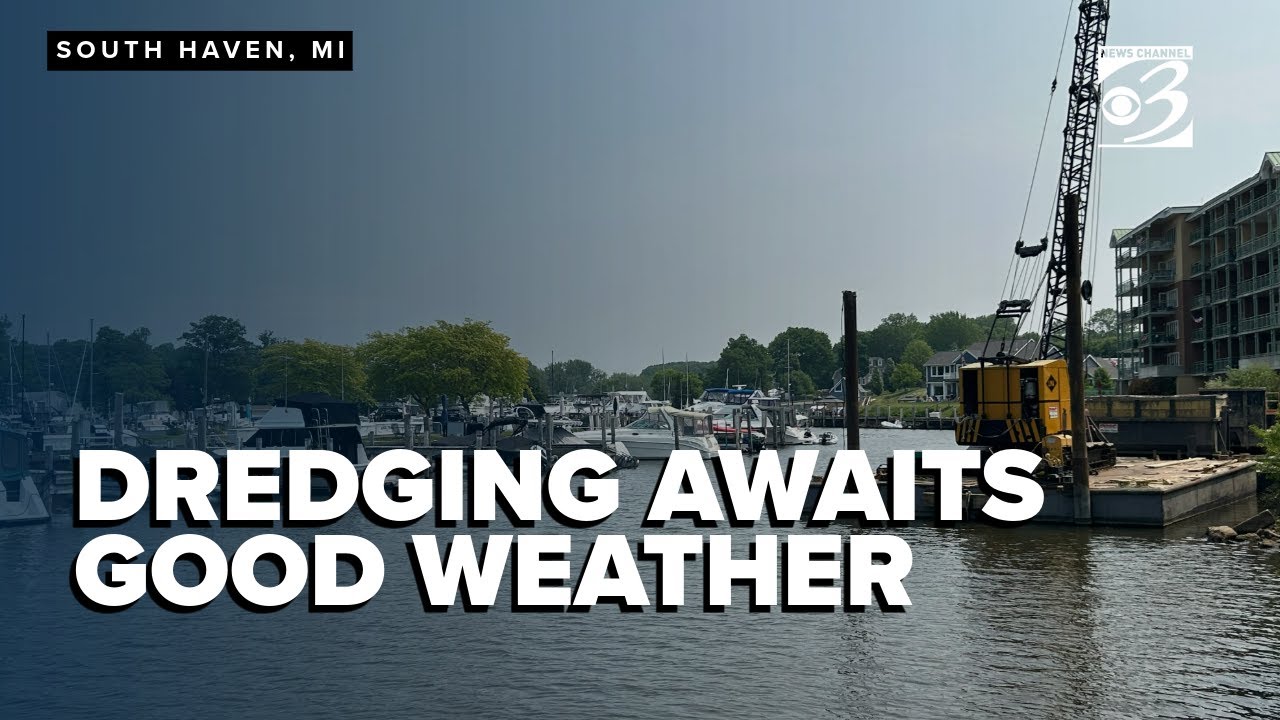 Dredging near South Haven piers awaits favorable weather conditions