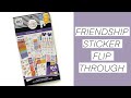 NEW Friendship Sticker Book Flip Through // The Happy Planner