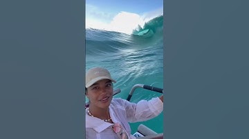 Thumbnail of Huge surge wave nearly takes boats and people with it!