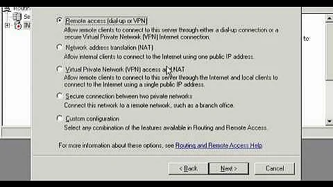 How to enable routing and remote access on Microsoft Server 2003