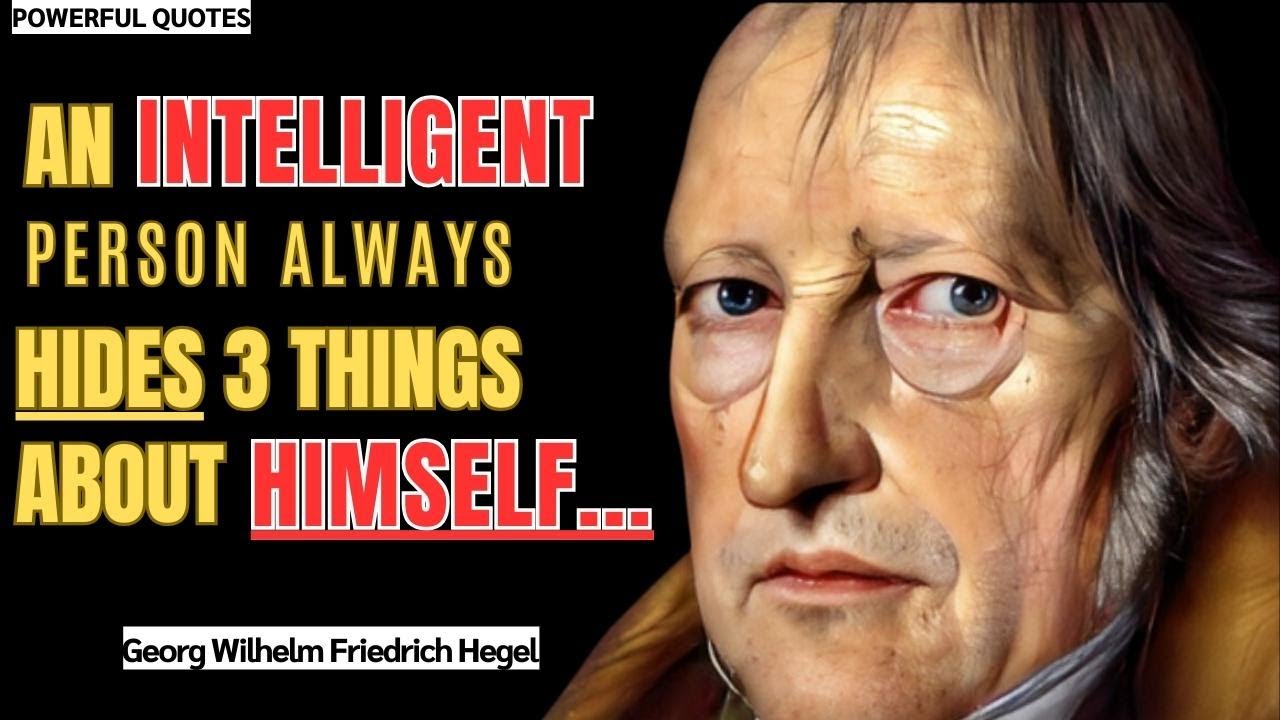 George William Frederick Hegel Quotes | Hegel Quotes | Philosopher | POWERFUL QUOTES