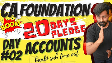 CA FOUNDATION I DAY #02 I CONSIGNMENT Part #05 I ACCOUNTS I 20DAYSPLEDGE I SESSION 2020-21