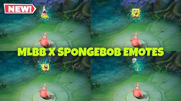MLBB X SPONGEBOB EMOTES | MOBILE LEGENDS BANG BANG