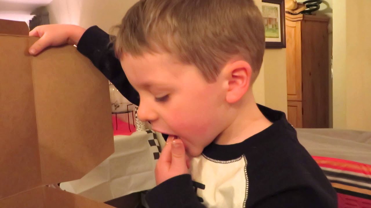 Caught in the act...4 year old caught sneaking and eating his birthday