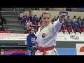 Final u21 2024 ii cukanova michaela svk vs manca chiara bel ii european karate championship 2024