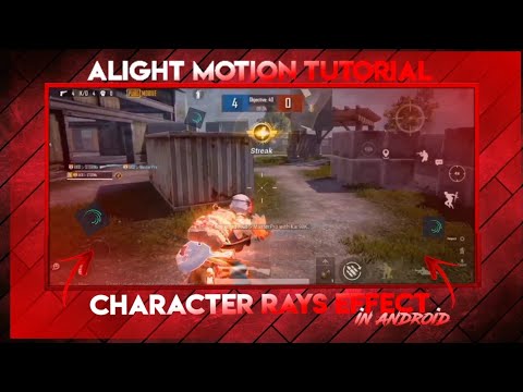 CHARACTER RAYS EFFECT IN ANDROID | ALIGHT MOTION TUTORIAL | MR DUMBIE