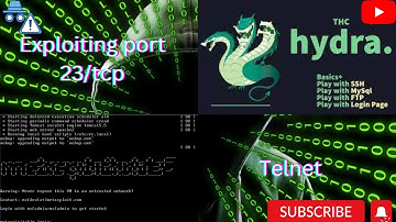 How to Exploit Telnet Port 23: Kali Linux - Metasploitable2 - V-3