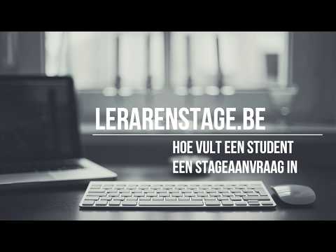 LO - Hoe vult  student stageaanvraag in