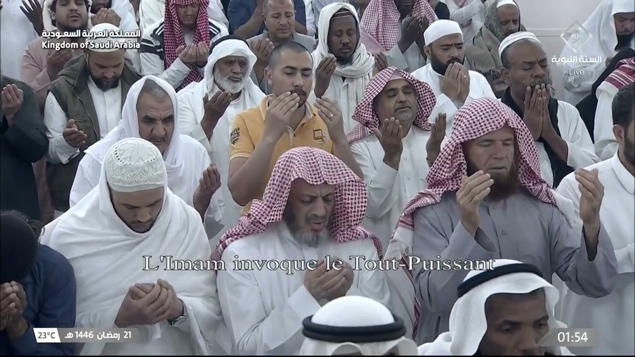 الشفع و الوتر مع دعاء القنوت للشيخ صلاح البدير ليلة 21 رمضان 1446هـ