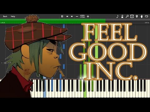 GORILLAZ - FEEL GOOD INC. (Piano) - SYNTHESIA