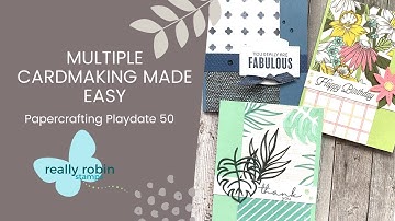Multiple Cardmaking Machine Template - Papercrafting Playdate 50