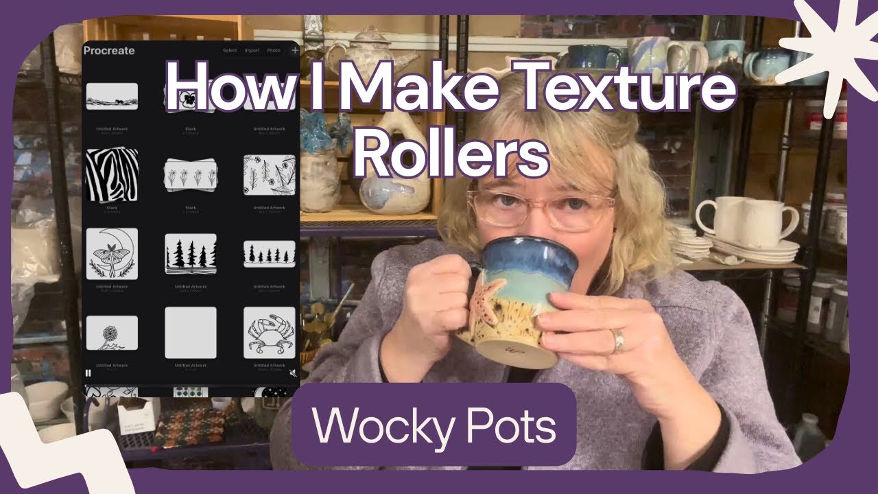 Создайте рисунок для текстурного валика с помощью Procreate.