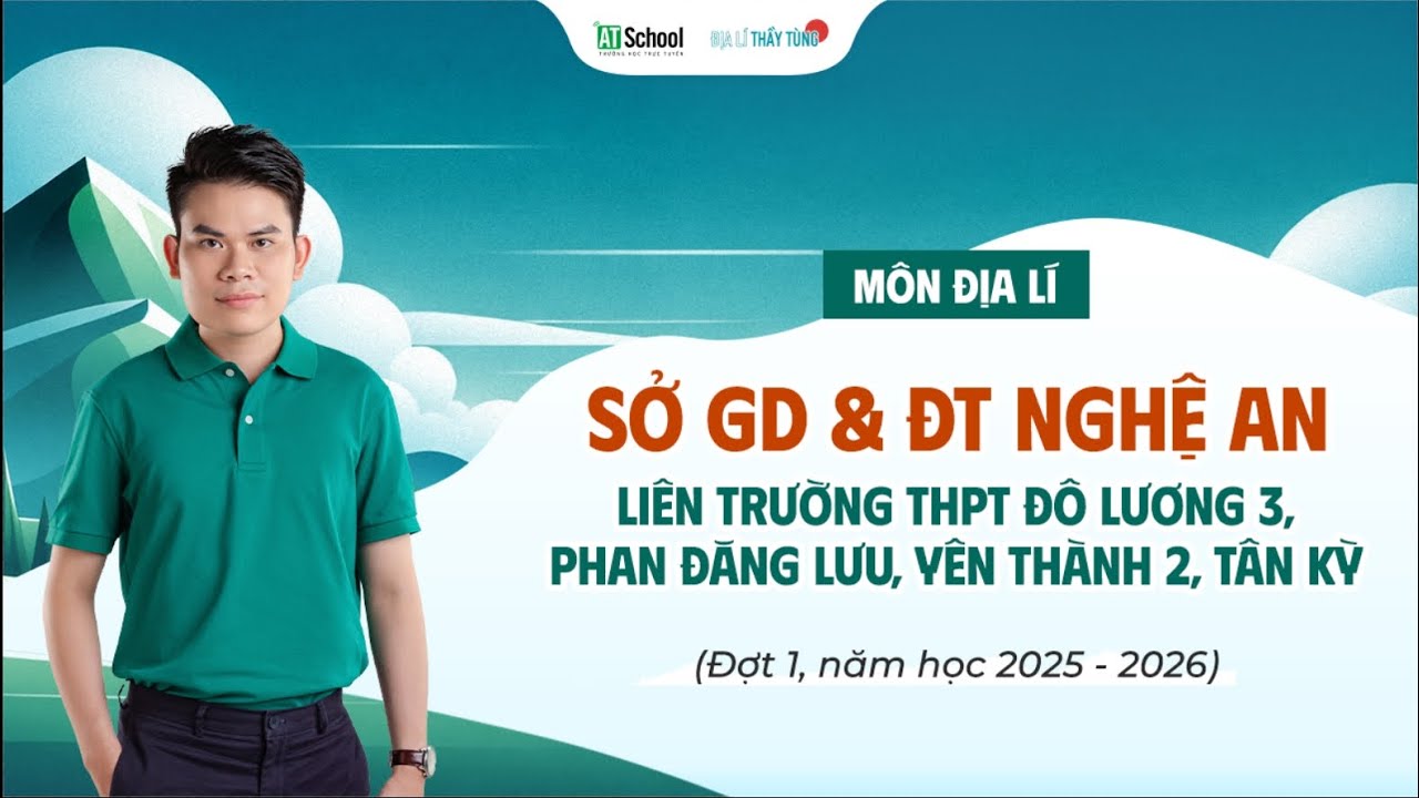 LIÊN TRƯỜNG NGHỆ AN - THI THỬ TỐT NGHIỆP THPT MÔN ĐỊA LÍ (ĐỢT 1), NĂM HỌC 2025 - 2026