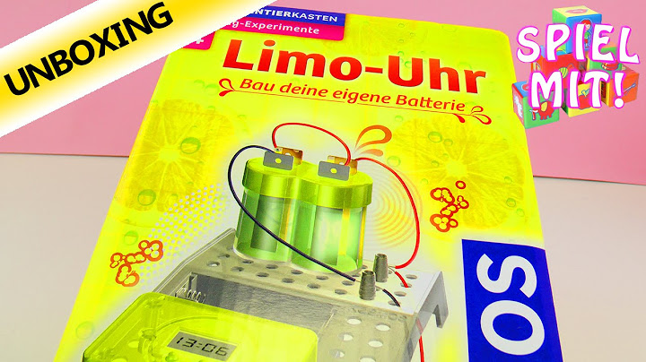 Limo- Uhr Kosmos Mitbring-Experimente | Experimentierkasten für unterwegs - Unboxing