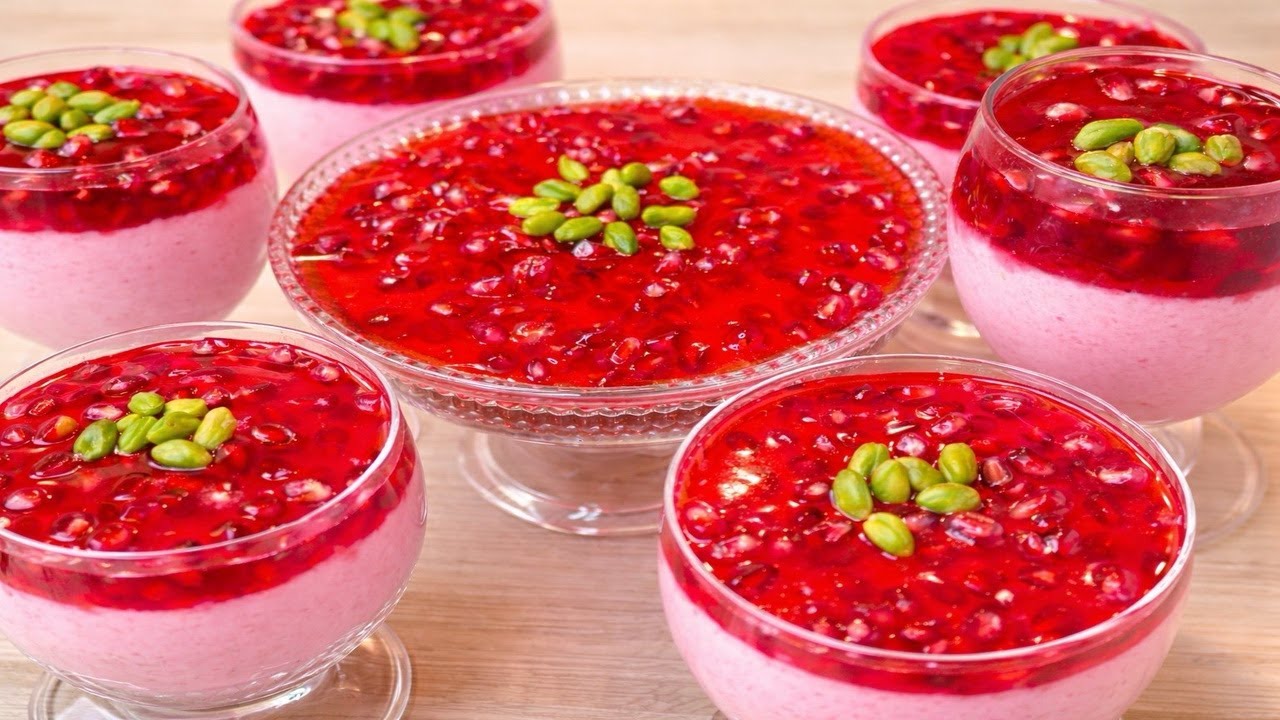 😳The Most Beautiful Pomegranate Dessert Ever🔅