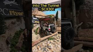 Into The Tunnel Axial SCX30! #axial #rc #scx30 #rockcrawler