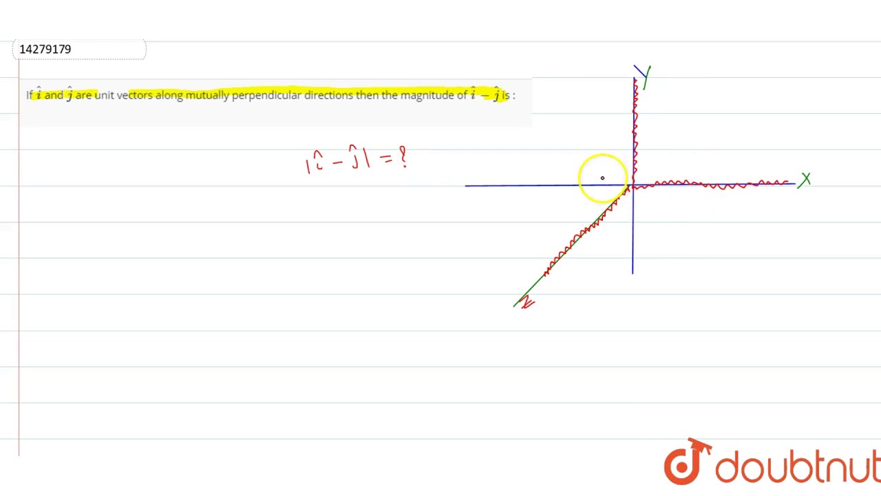 If Hat I And Hat J Are Unit Vectors Along Mutually Perpendicular Directions Youtube If Hat I And Hat J Are Unit Vectors Along Mutually Perpendicular Directions Youtube
