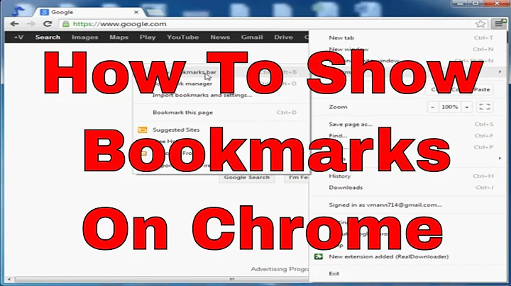 How To Show Bookmarks or Favorites on Your Google Chrome Browser