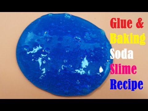 Glue Baking Soda Slime Recipe Slime Only 2 Ingredient Super Easy