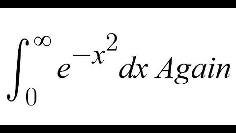 Feynman integration example 63 - The Gaussian integral again