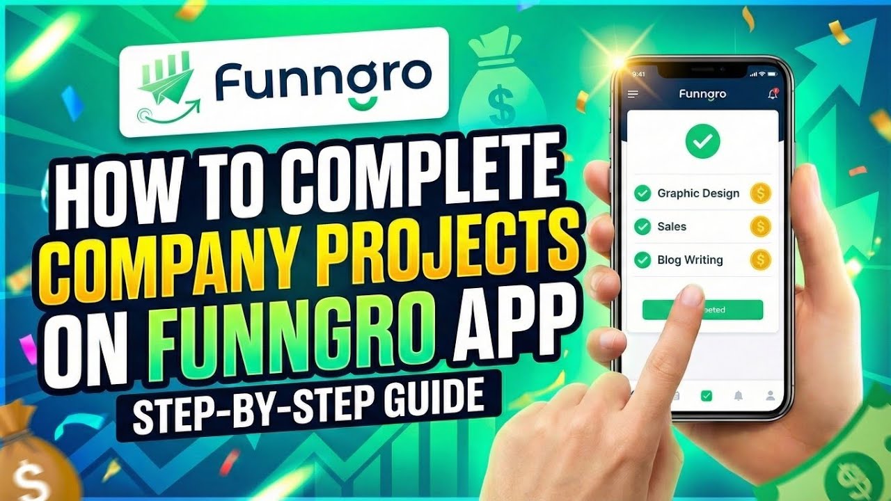 Fuungro How to Complete Company Projects on Funngro App | Step-by-Step Guide ...