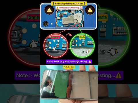 Samsung Galaxy A03 Core Temperature Warning Solution 